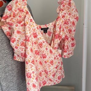 Something Navy floral top